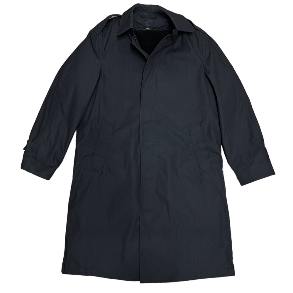 NWT Department of Defense Trench Coat Size 38R Zip Out Liner Black Army - Picture 5 of 15